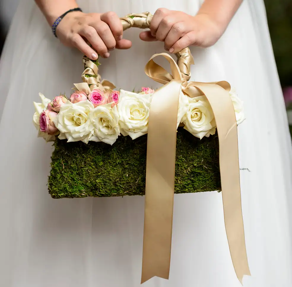 Flower girl purse clearance